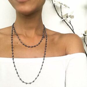 Sara Blaine/eSBe Caviar Hermatite Necklace
